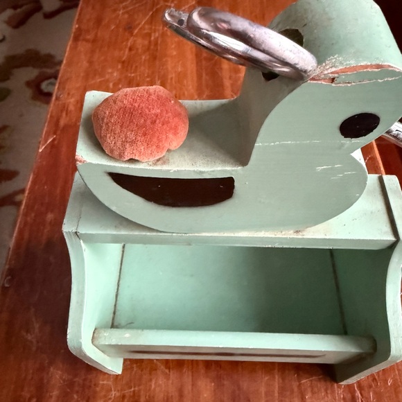 Vintage Wooden Sewing Caddy with Duck Design - Picture 13 of 13